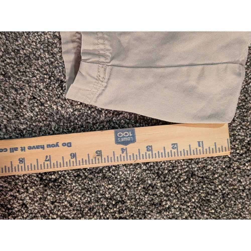 Natural Issue Mens Tan Khaki Cargo Shorts Size 30 Elastic Waist Cotton Twill - Picture 8 of 8